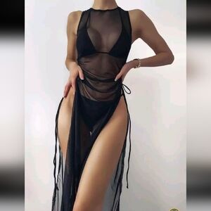Sheer Mesh Dress + Bikini